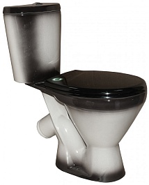 Rosa Унитаз-компакт "Элегант" чёрный – фотография-1