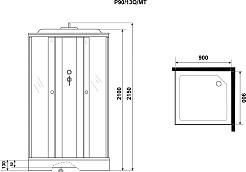Niagara Душевая кабина Promo P90/13Q/MT – фотография-12