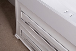 Водолей Тумба с раковиной "Риккардо 60" с ящиками, серебро – фотография-3