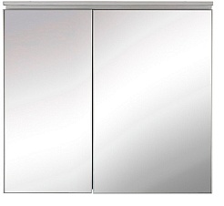 De Aqua Мебель для ванной Форма 80, зеркало-шкаф Алюминиум – фотография-13