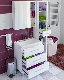 СанТа Тумба с раковиной Омега 65 напольная – фотография-4