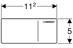 Geberit Кнопка смыва Sigma 70 115.630.SI.1 белое стекло – фотография-3
