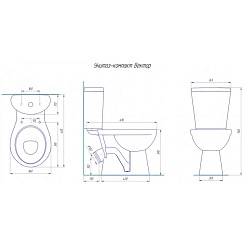 Rosa Унитаз-Компакт Вектор – фотография-2