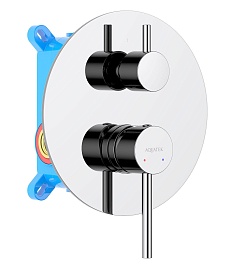 Aquatek Смеситель для душа и ванны Европа AQ1346CR хром – фотография-1