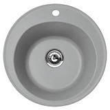 Florentina  Мойка гранитная Никосия круглая грей
