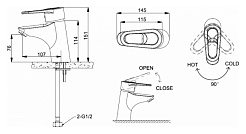 Promo Смеситель для раковины Loop F1124182CP-RUS – фотография-2