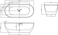 ABBER Акриловая ванна AB9241 172x79 – фотография-9