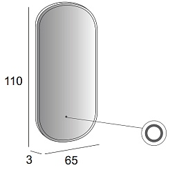 Cezares Зеркало 65/110 45096 – фотография-3