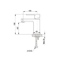 Raiber Смеситель для раковины Pikus R1401 – фотография-2