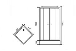 Royal Bath Душевая кабина RB 80HP7-WT – фотография-3