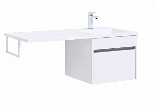 Aquanet Тумба с раковиной Токио 110 R подвесная – картинка-5