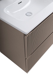 BelBagno Тумба с раковиной Uno 120 с 2 чашами подвесная Бежевый матовый с раковиной CZR-8073-120-2 – фотография-10