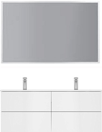 Am.Pm Мебель для ванной SPIRIT 2.0 120 белый глянец, зеркало – фотография-1