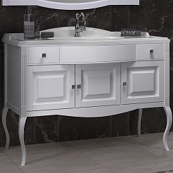 Opadiris Тумба под раковину Лаура 120 белая – фотография-1