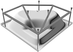 Vayer Каркас для ванны Boomerang 150x150