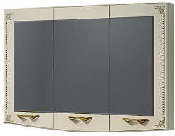 Какса-а Мебель для ванной Классик-Д 120 бежевый/золото – фотография-6