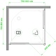 Royal Bath Душевой уголок RB 80HPD-T-BL 80х80х185 – картинка-10