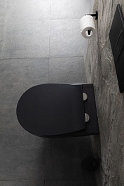 Allen Brau Чаша подвесного унитаза Reality 4.32006.31 чёрный матовый – фотография-8