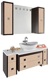 Водолей Тумба подвесная "Сильвия 30" R дуб/венге – фотография-2