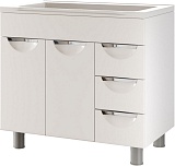 Mixline Тумба с раковиной Этьен 80 белая