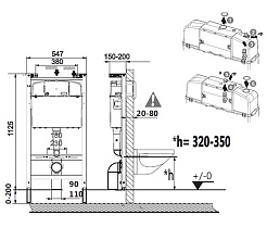 Roca Комплект: унитаз Gap + инсталляция + кнопка – фотография-3
