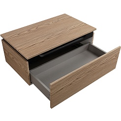 Cezares Тумба с раковиной Slider 80 с 2 ящиками дуб тангент – фотография-11