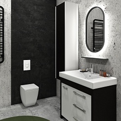 Continent Зеркало Prime Gray Led 450x800 – фотография-8