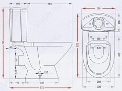 Santek Унитаз-Компакт "Ирис" WH110043 – фотография-2