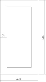 Mixline Зеркало Багет Венге 60 – фотография-2