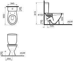 Vitra Унитаз-компакт Norm Blanc Duroplast – фотография-4
