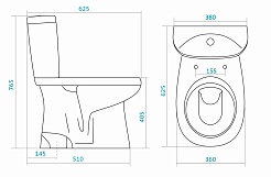 Santek Унитаз-Компакт Анимо 1WH302133 – фотография-2