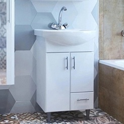 Mixline Тумба под раковину Веста 50 белая (РАЗБОР) – фотография-2