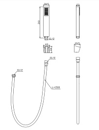BelBagno Душевая лейка LUC-DFS-ORO золото – фотография-2