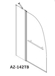 Azario  Шторка на ванну AZ-142TB – фотография-2