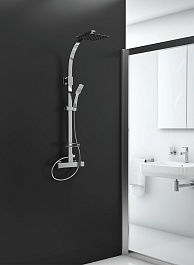 Excellent Душевая система RAIN GALAXY SLIM с термостатом без излива – фотография-2