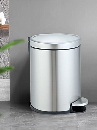 WeltWasser Ведро для мусора WW Lora MT 6L сталь матовая – фотография-2