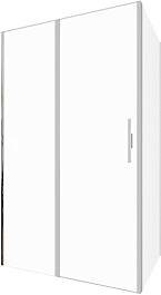 Allen Brau Душевой уголок Priority 120x90 3.31008.BA/3.31017.BA серебро браш – фотография-1