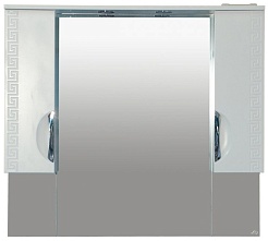 Misty Зеркало-шкаф Престиж 105 белый – фотография-1