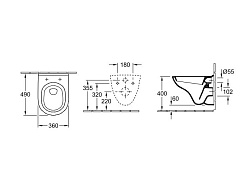 Villeroy & Boch Унитаз подвесной O'Novo 5688 H1 01 – фотография-2