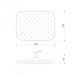 Lemark Верхний душ LM8133C – фотография-2
