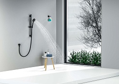 Aquatek Смеситель для душа Ника AQ1832MB матовый черный – фотография-7