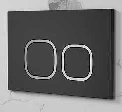 Ceruttispa Клавиша смыва CR01BK черная – фотография-2