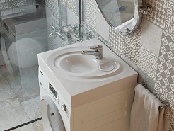 Stella Polare Раковина под стиральную машину Пальмира 60x55 – фотография-4