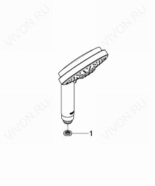 Grohe Душевая лейка "Rainshower Cosmopolitan 130 28755000" – фотография-3