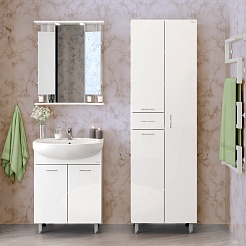 Onika Пенал Модерн 52.17 R с корзиной белый – фотография-4