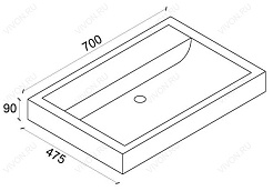 Onika Тумба с раковиной Олимп 70.13 – фотография-5
