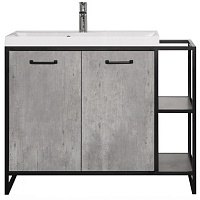 Style Line Тумба для умывальника Лофт Classic 80/100 L бетон