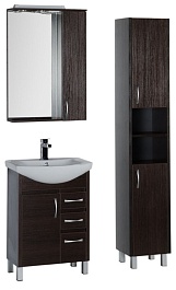 Aquanet Тумба с раковиной "Донна 60" 3 ящика венге – фотография-3