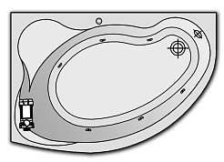 Kolpa San  Комплект гидромассажа Kolpa San Calando Standart (массаж: боковой) – фотография-1
