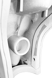 Azario Унитаз-компакт Iris AZ-8353 безободковый с бачком с сиденьем микролифт белый – фотография-14